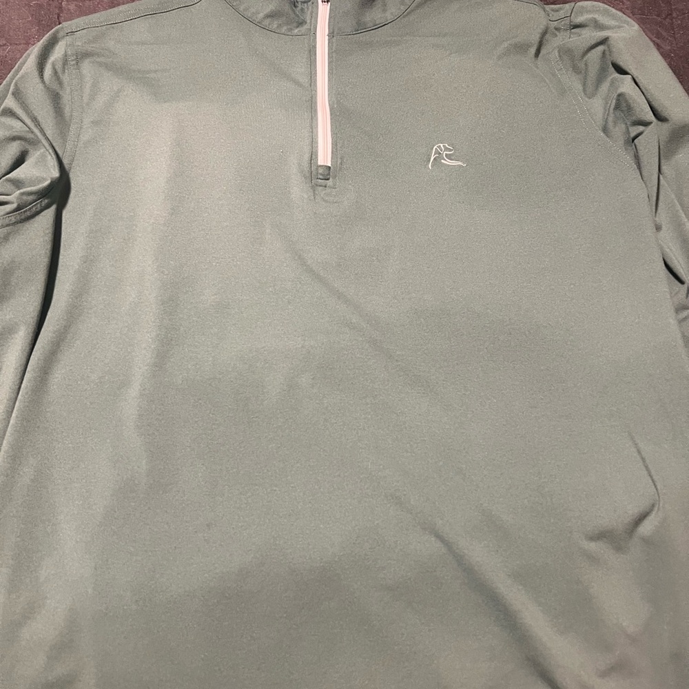 Rhoback Green Performance Quarter-Zip Pullover XL